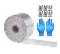 Cinta Para Escape,10.05 Metros De Envoltura Protectora,Cinta Resistente Al Calor | Para Motocicletas Coches Automóviles Camiones Silenciadores Turbinas Tubos De Escape