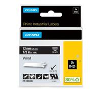 Cinta para Etiquetadora DYMO Rhino Etiquetas Industriales Vinilo 12 mm x 5,5 m