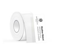 Cinta para etiquetadora SUPVAN T50M de repuesto de papel de impresión de etiquetas adaptadas, color blanco, tamaño 1 x 2.6 pulgadas, 120 unidades, laminado térmico, impermeable, autoadhesiva,