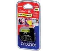 Cinta para impresora Brother M-K621B negro sobre amarillo 9 mm x 8 m