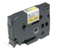 Cinta para impresora de etiquetas Brother Gloss Laminated 12mm Black/Yellow TZ 8 m