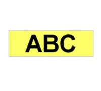 Cinta para impresora de etiquetas Brother Gloss Laminated 24mm Black/Yellow TZ 8 m