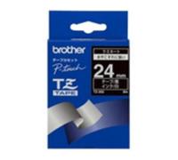 Cinta para Impresora de Etiquetas Brother Gloss Laminated 24mm White/Black TZ 8m