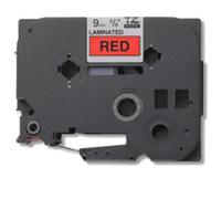 Cinta para impresora de etiquetas Brother Gloss Laminated 9mm Black/Red TZ 8m