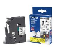 Cinta para impresora de etiquetas Brother TZ-S221 Negro sobre blanco 9 mm