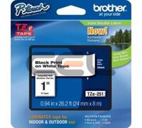 Cinta para impresora de etiquetas Brother TZE251CIV TZ 8 m x 30 mm