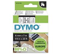 Cinta para impresora de etiquetas Dymo D1 6 mm x 7 m autoadhesiva para LabelManager