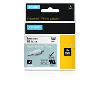 Cinta para impresoras de etiquetas DYMO Rhino 9mm x 1,5m Negro sobre blanco