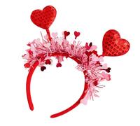 Cinta para la cabeza de beso, disfraces de San Valentín para mujer, accesorios para el pelo, para el día de San Valentín, accesorios de corazón, accesorios para fotos para amantes, esposas, novias