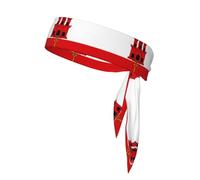 Cinta para la Cabeza Deportiva con la Bandera de Gibraltar - Doble Cara, Transpirable, para Correr, Yoga y Gimnasio.