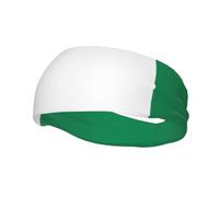 Cinta para la Cabeza Deportiva con la Bandera de Nigeria, Unisex, Transpirable y de Secado rápido, Ideal para Fitness, Yoga y Otros Deportes.