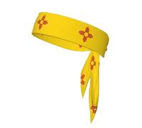 Cinta para la Cabeza Deportiva con la Bandera de Nuevo México - Doble Cara, Transpirable, para Correr, Yoga y Gimnasio.