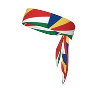 Cinta para la Cabeza Deportiva con la Bandera de Seychelles - Doble Cara, Transpirable, para Correr, Yoga y Gimnasio.