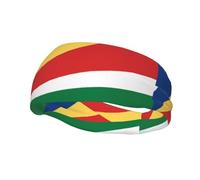 Cinta para la Cabeza Deportiva con la Bandera de Seychelles, Unisex, Transpirable y de Secado rápido, Ideal para Fitness, Yoga y Otros Deportes.