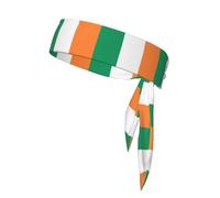 Cinta para la Cabeza Deportiva Unisex con la Bandera Irlandesa, Absorbente del Sudor y con Cierre Ajustable, Ideal para Fitness, Deportes, Correr, Ciclismo, Senderismo y Yoga.