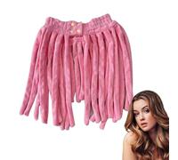 Cinta para la cabeza sin calor, kit de rizador de pelo 2 en 1 para cabello seco, herramienta flexible para moldear fideos para niñas
