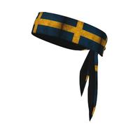 Cinta para la cabeza unisex con la bandera de Suecia, ideal para adultos, ideal para correr, yoga y ciclismo.