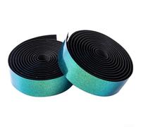 Cinta para manillar de bicicleta, 1 par, accesorios de ciclismo degradado arcoíris, poliuretano que cambia de color con absorción de impactos de espuma EVA, para viajes largos MTB de carretera (verde)