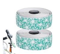 Cinta para manillar de bicicleta, cinta de ciclismo antideslizante, forro acolchado con diseño de cerezas 2 rollos para ciclismo sobre dirección y hockey