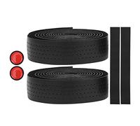 Cinta para Manillar de Bicicleta, Cinta para Manillar de Bicicleta, Correa Antideslizante para Manillar, 2 Piezas de Cuero PU + Cinturón de Manillar de Ciclismo EVA para Manillar