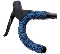 Cinta para manillar de bicicleta de carretera con correas de patrón de panal para un agarre fiable y gestión del flujo de aire (azul)