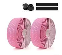 Cinta para manillar de bicicleta de carretera y MTB con núcleo de EVA PU para mitigación de golpes y respuesta táctil, 30 mm de ancho, 2 rollos (rosa)
