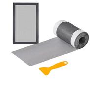- Cinta para mosquitera, parche de sellado adhesivo potente con raspador, kit de reparación para mosquiteros, patio porche, puerta de red interior, exterior, solución de problemas rápida