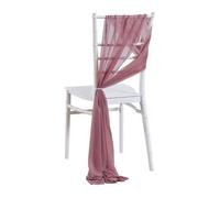 Cinta para Silla de Boda Set Of 10 Like Chiffon Chair Sashes Wedding Decoration For Aisle Decorations Party Banquet Event Baby Shower，17x250cm Long(Rose Gold)