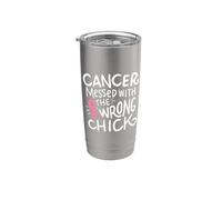 Cinta para sobreviviente de cáncer de mama, regalo de quimioterapia rosa octubre Vaso térmico de acero inoxidable de doble pared