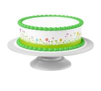 Cinta para tartas Pradera de flores 2 comestible - 4 piezas á 24cm x 5cm apta para tartas de hasta 30 cm para comer - decoración creativa para tartas