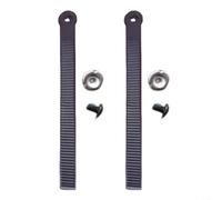 Cinta para tobillo de snowboard con hebillas y tornillos para snowboard y patines, nailon, 265 x 20 mm, negro (205 x 20 mm)