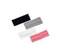 Cinta Pelo Deporte 4 unids/set bandas for el cabello tejidas for mujer, diadema elástica ancha de Color sólido, deportiva for Yoga, suave for maquillaje facial(MULTI)