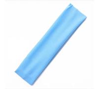 Cinta Pelo Deporte 5pc Summer Sports Yoga Hair Band Solid Running Absorb Sweat Headband For Women Men Adjustable Make Up Hair Accessories Headwrap(SKY BLUE)