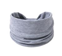 Cinta Pelo Deporte Banda elástica de lado ancho for mujer, diademas Yoga, banda for el pelo deportiva Color sólido, pañuelos, diadema, turbantes(TM01-5 light gray)