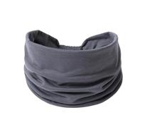 Cinta Pelo Deporte Banda elástica de lado ancho for mujer, diademas Yoga, banda for el pelo deportiva Color sólido, pañuelos, diadema, turbantes(TM01-1 gray)