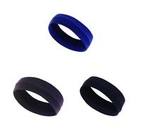 Cinta Pelo Deporte Cinta elástica lisa for Yoga, correr, ciclismo, deportes al aire libre, diadema for lavar la cara y maquillaje, 3 uds(Set dark)