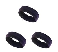 Cinta Pelo Deporte Cinta elástica lisa for Yoga, correr, ciclismo, deportes al aire libre, diadema for lavar la cara y maquillaje, 3 uds.(Dark coffe)