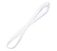 Cinta Pelo Deporte Color caramelo mujeres Yoga bandas for el cabello diadema deportiva niñas deporte antideslizante elástico banda for sudor de goma fútbol correr(White)