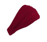 Cinta Pelo Deporte Diadema elástica de algodón for mujer, banda for la cabeza, diadema deportiva for Yoga, pañuelo for la cabeza y cuello, gorro 2 en 1, accesorios for el cabello Bandana(Red)