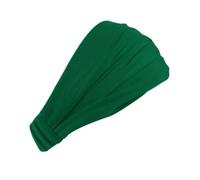 Cinta Pelo Deporte Diadema elástica de algodón for mujer, banda for la cabeza, diadema deportiva for Yoga, pañuelo for la cabeza y cuello, gorro 2 en 1, accesorios for el cabello Bandana(Dark green)