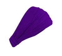Cinta Pelo Deporte Diadema elástica de algodón for mujer, banda for la cabeza, diadema deportiva for Yoga, pañuelo for la cabeza y cuello, gorro 2 en 1, accesorios for el cabello Bandana(PURPLE)