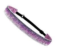 Cinta Pelo Deporte Diademas elásticas con purpurina brillante, diadema deportiva fina antideslizante, accesorios elásticos for el cabello, envoltura for la cabeza deportiva for Yoga(11)