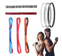 Cinta Pelo Deporte Hombre, Cintas Deportivas para el Cabello Unisex - Diademas para Hombres y Mujeres, Cinta de Pelo Ajustable y Anti-Deslizante para Deportes y Moda Casual-Pack de 8 Diversos Colores