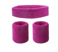 Cinta Pelo Deporte Juego de 3 diademas deportivas elásticas for hombre y mujer, for el sudor, for deportes al aire libre, gimnasio, correr, tenis(Color2)