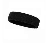 Cinta Pelo Deporte Sports Sweatbands Headband Moisture Wicking Hairband Athletic Towel Headbands Cotton Head Sweat Bands For Running, Cycling, Yoga(Black)