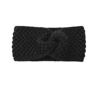 Cinta Pelo Mujer Diadema ancha tejida for invierno, calentadores de orejas cálidos for mujer, turbante grueso, accesorios for el cabello, banda elástica for la cabeza(Black)
