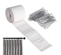 Cinta plisada | Cinta plisada de tela | Accesorios para hacer cortinas para sala de estar, hogar, dormitorio