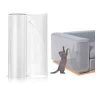 Cinta protectora de muebles para gatos, cinta adhesiva para raspaduras de gatos, 15.7 x 118 pulgadas, protector de muebles transparente antiarañazos, protector de alfombra para gatos, sofá, puerta
