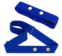 Cinta Pulsómetro Cómoda Sin Rozaduras Banda Elástica Suave de Recambio para Sensor de Ritmo Cardíaco Azul Ajustable 70-110cm Compatible con Garmin Wahoo Polar H10 Coospo Magene Ant+ Bluetooth
