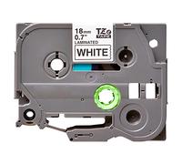 Cinta q-connect tze-241 blanco-negro 18mm longitud 8 mt - KF18798